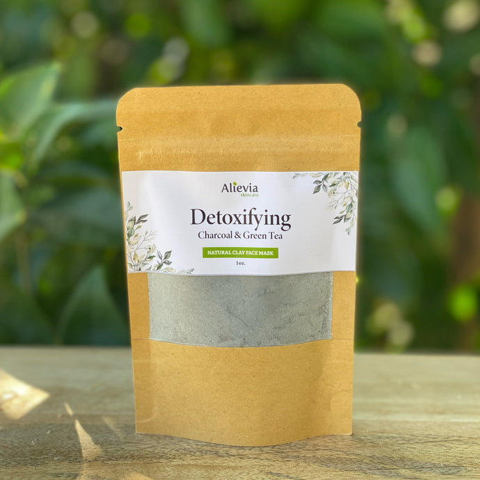 Detoxifying Charcoal & Green Tea Clay Face Mask mix - 1oz