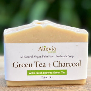 Green Tea and Charcoal Artisan Soap